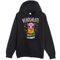 Axolotl Books Readsalotl Reading Bookworm Premium Pullover Hoodie
