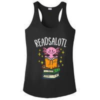 Axolotl Books Readsalotl Reading Bookworm Ladies PosiCharge Competitor Racerback Tank