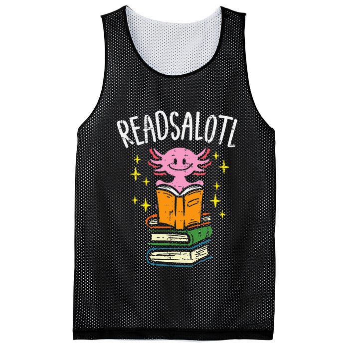 Axolotl Books Readsalotl Reading Bookworm Mesh Reversible Basketball Jersey Tank