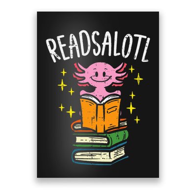 Axolotl Books Readsalotl Reading Bookworm Poster