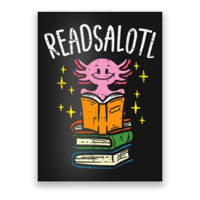 Axolotl Books Readsalotl Reading Bookworm Poster