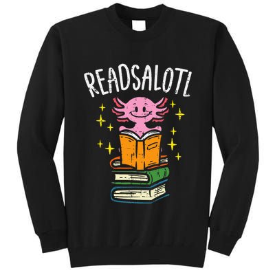Axolotl Books Readsalotl Reading Bookworm Tall Sweatshirt