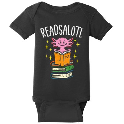 Axolotl Books Readsalotl Reading Bookworm Baby Bodysuit