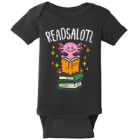Axolotl Books Readsalotl Reading Bookworm Baby Bodysuit