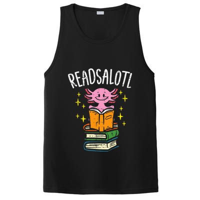 Axolotl Books Readsalotl Reading Bookworm PosiCharge Competitor Tank