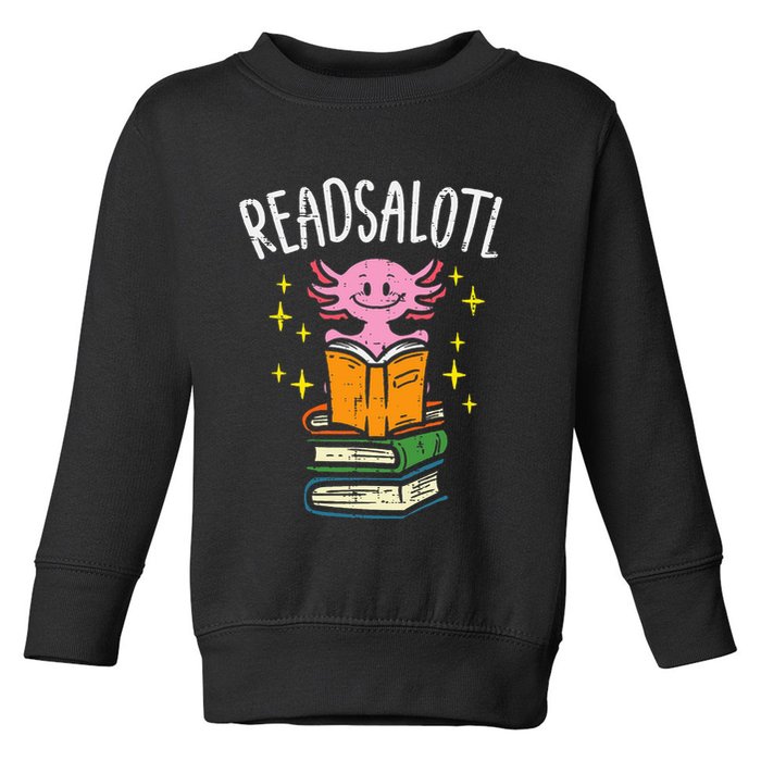 Axolotl Books Readsalotl Reading Bookworm Toddler Sweatshirt