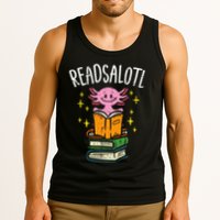Axolotl Books Readsalotl Reading Bookworm Tank Top
