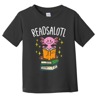 Axolotl Books Readsalotl Reading Bookworm Toddler T-Shirt