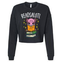 Axolotl Books Readsalotl Reading Bookworm Cropped Pullover Crew