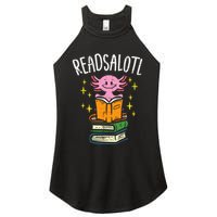 Axolotl Books Readsalotl Reading Bookworm Women's Perfect Tri Rocker Tank