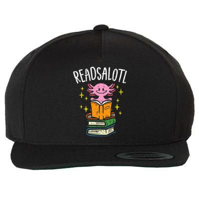 Axolotl Books Readsalotl Reading Bookworm Wool Snapback Cap