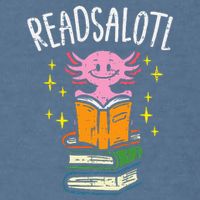 Axolotl Books Readsalotl Reading Bookworm Garment-Dyed Sweatshirt