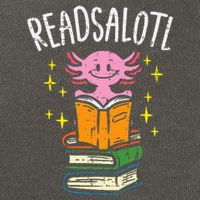 Axolotl Books Readsalotl Reading Bookworm Cotton Canvas Backpack