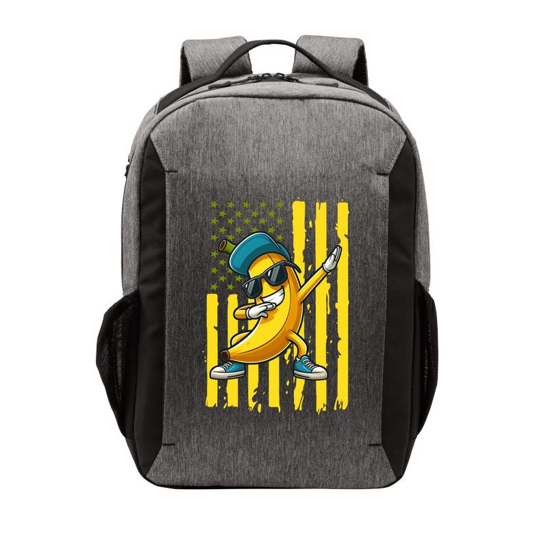 American Banana Retro USA Flag Dabbing Bananas Vector Backpack