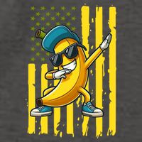 American Banana Retro USA Flag Dabbing Bananas Vector Backpack