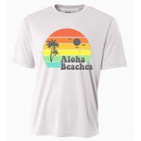 Aloha Beaches Retro Beach Vacation Summer Quote Wo Gifts Cooling Performance Crew T-Shirt