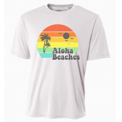 Aloha Beaches Retro Beach Vacation Summer Quote Wo Gifts Cooling Performance Crew T-Shirt