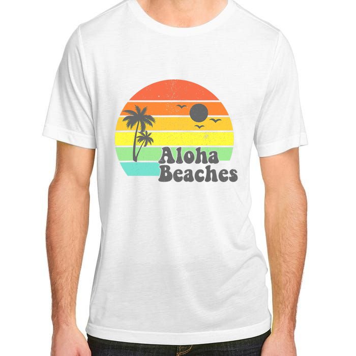 Aloha Beaches Retro Beach Vacation Summer Quote Wo Gifts Adult ChromaSoft Performance T-Shirt