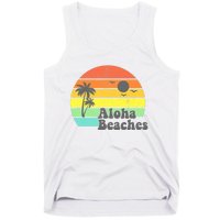 Aloha Beaches Retro Beach Vacation Summer Quote Wo Gifts Tank Top