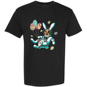 Astronaut Bunny Rabbit Planet Egg Easter Day Garment-Dyed Heavyweight T-Shirt