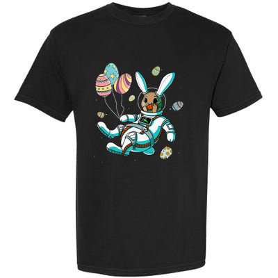 Astronaut Bunny Rabbit Planet Egg Easter Day Garment-Dyed Heavyweight T-Shirt