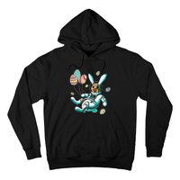 Astronaut Bunny Rabbit Planet Egg Easter Day Hoodie