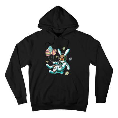 Astronaut Bunny Rabbit Planet Egg Easter Day Hoodie