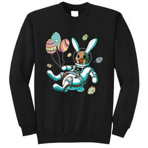 Astronaut Bunny Rabbit Planet Egg Easter Day Sweatshirt