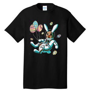 Astronaut Bunny Rabbit Planet Egg Easter Day Tall T-Shirt