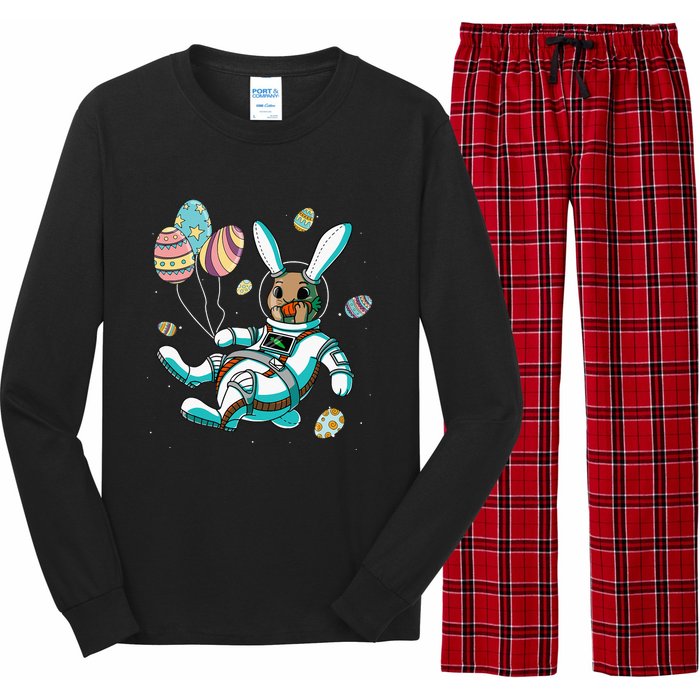 Astronaut Bunny Rabbit Planet Egg Easter Day Long Sleeve Pajama Set