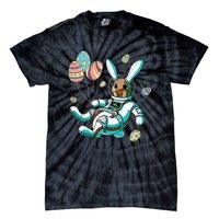 Astronaut Bunny Rabbit Planet Egg Easter Day Tie-Dye T-Shirt