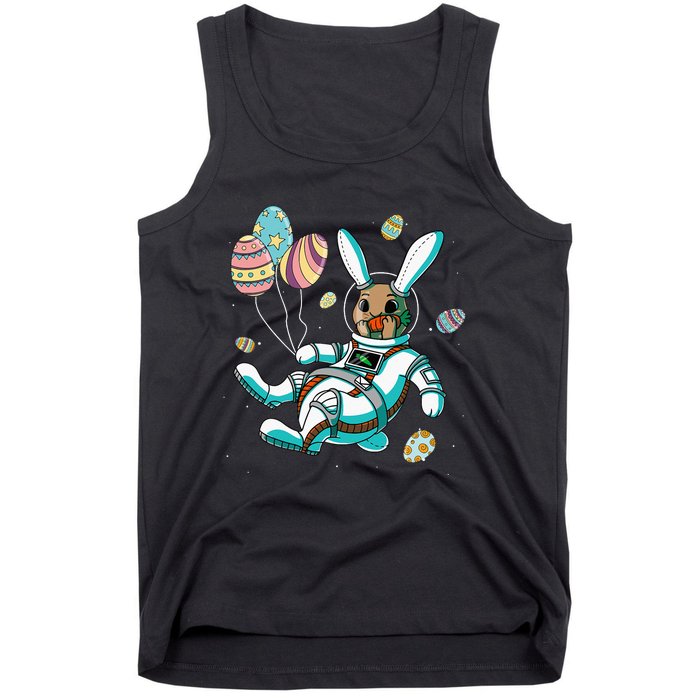 Astronaut Bunny Rabbit Planet Egg Easter Day Tank Top