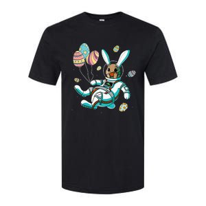 Astronaut Bunny Rabbit Planet Egg Easter Day Softstyle CVC T-Shirt