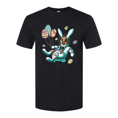 Astronaut Bunny Rabbit Planet Egg Easter Day Softstyle CVC T-Shirt