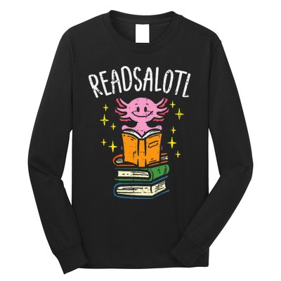 Axolotl Books Readsalotl Reading Bookworm Long Sleeve Shirt