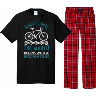 A Bicycle Ride The World Begins With A Single Pedal Storke Pajama Set