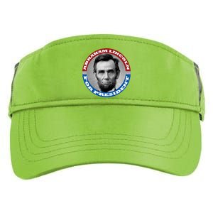 Abraham Abe Lincoln For President Retro Adult Drive Performance Visor