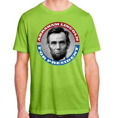 Abraham Abe Lincoln For President Retro Adult ChromaSoft Performance T-Shirt