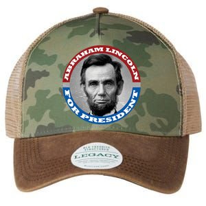 Abraham Abe Lincoln For President Retro Legacy Tie Dye Trucker Hat