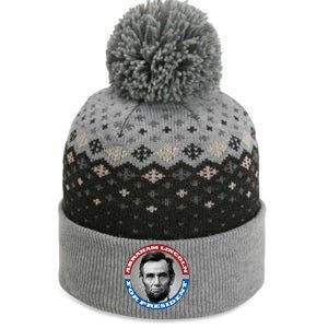 Abraham Abe Lincoln For President Retro The Baniff Cuffed Pom Beanie