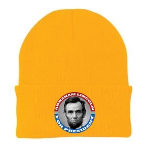 Abraham Abe Lincoln For President Retro Knit Cap Winter Beanie