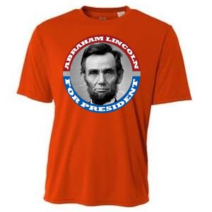 Abraham Abe Lincoln For President Retro Cooling Performance Crew T-Shirt