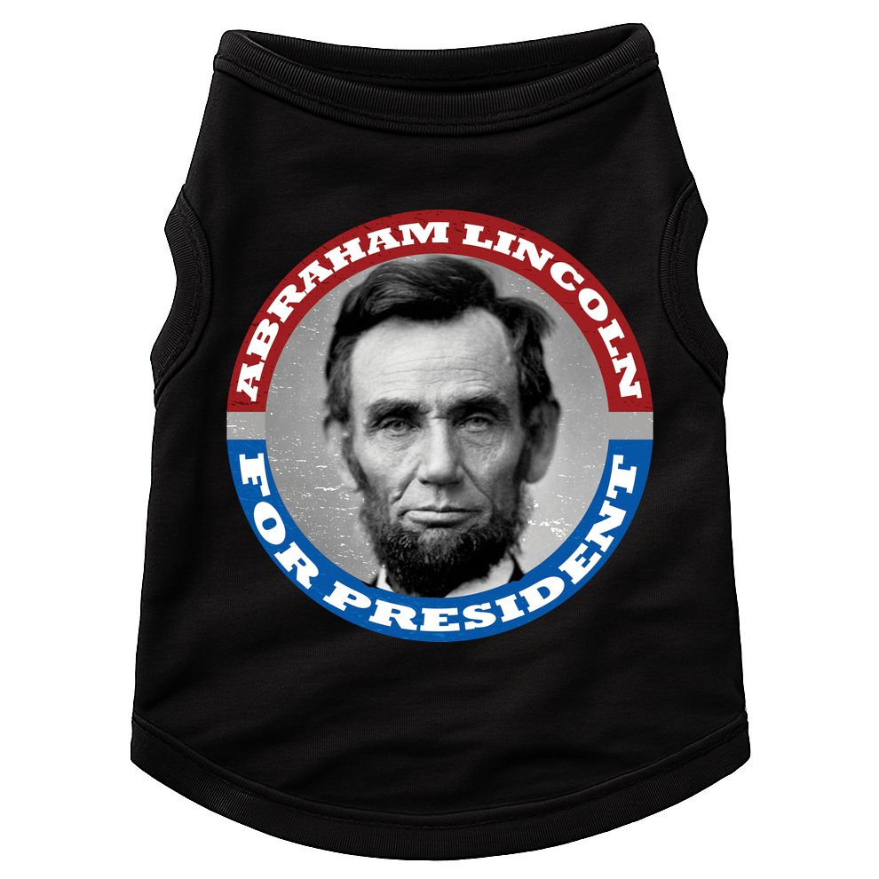 Abraham Abe Lincoln For President Retro Doggie Tank
