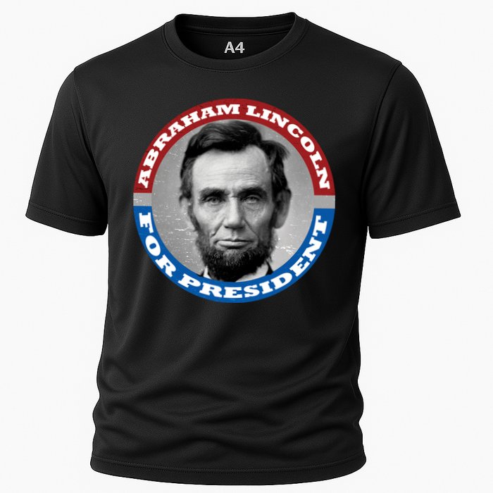 Abraham Abe Lincoln For President Retro Cooling Performance Crew T-Shirt