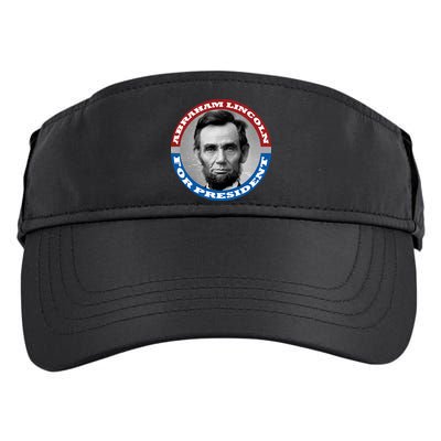 Abraham Abe Lincoln For President Retro Adult Drive Performance Visor