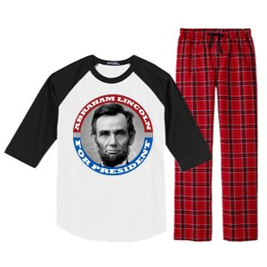 Abraham Abe Lincoln For President Retro Raglan Sleeve Pajama Set