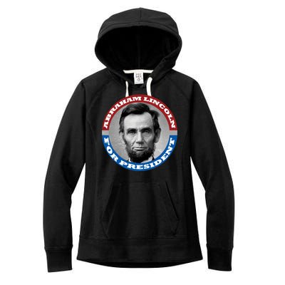 Abraham Abe Lincoln For President Retro Women's Fleece Hoodie