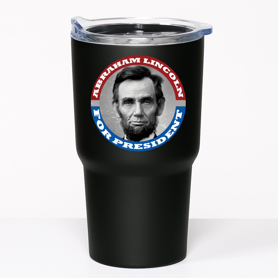 Abraham Abe Lincoln For President Retro Tumbler