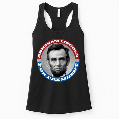 Abraham Abe Lincoln For President Retro Womens Tank Top