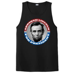 Abraham Abe Lincoln For President Retro PosiCharge Competitor Tank